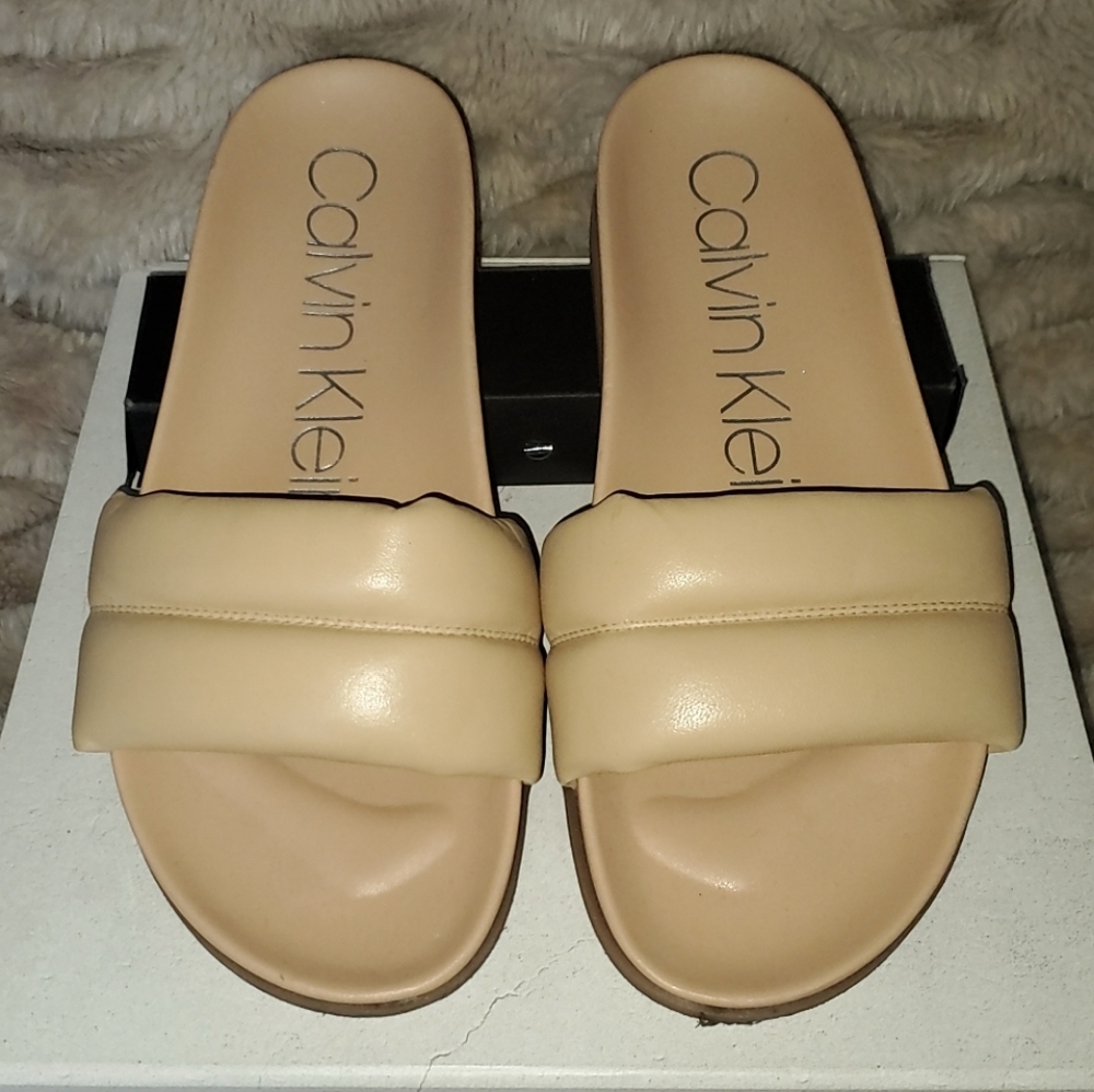 Calvin Klein Slides - Size 9